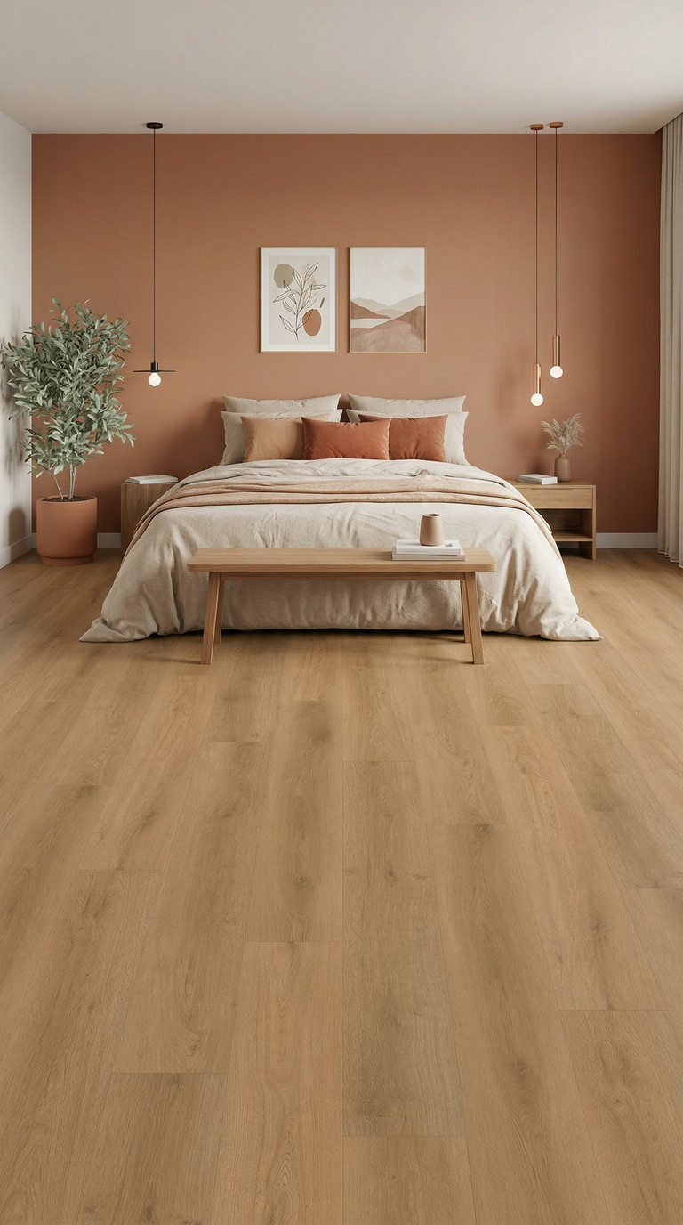 Gelasta Intense Click Oak Naturel 3301 click PVC plank in woonkamer sfeerfoto