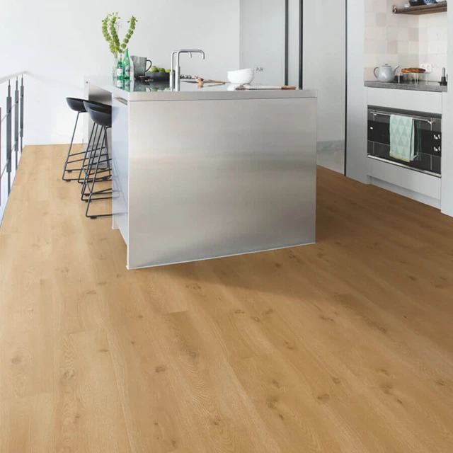 QuickStep Liv SGSPC20314 Ocean Bliss Warm Honing PVC plank plak pvc in woonkamer sfeerfoto