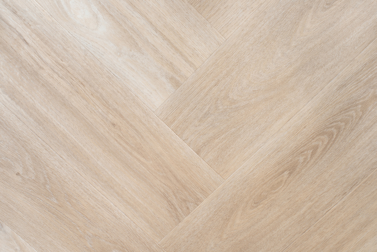 Floer Walvisgraat click PVC FLR-3914 Close-up van houtdessin Orka Onbehandeld visgraat click pvc met natuurlijke tekening