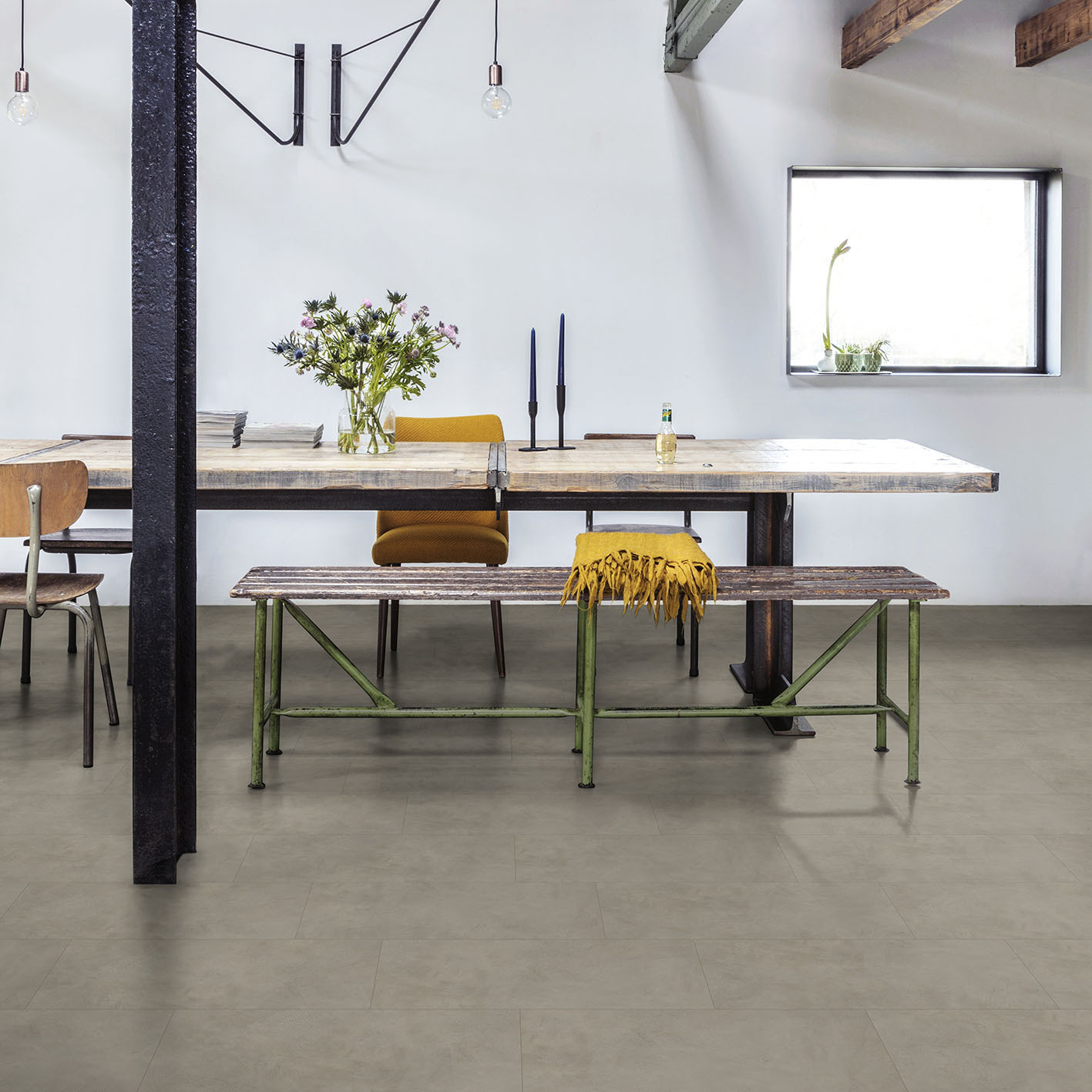 Floorify Tegels Click Oyster click pvc sfeerfoto in interieur