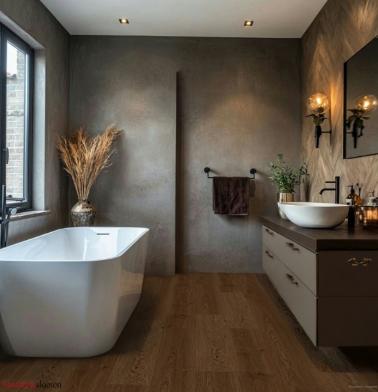 Hoomline Elegance 51312 Pauw PVC plank plak pvc in woonkamer sfeerfoto