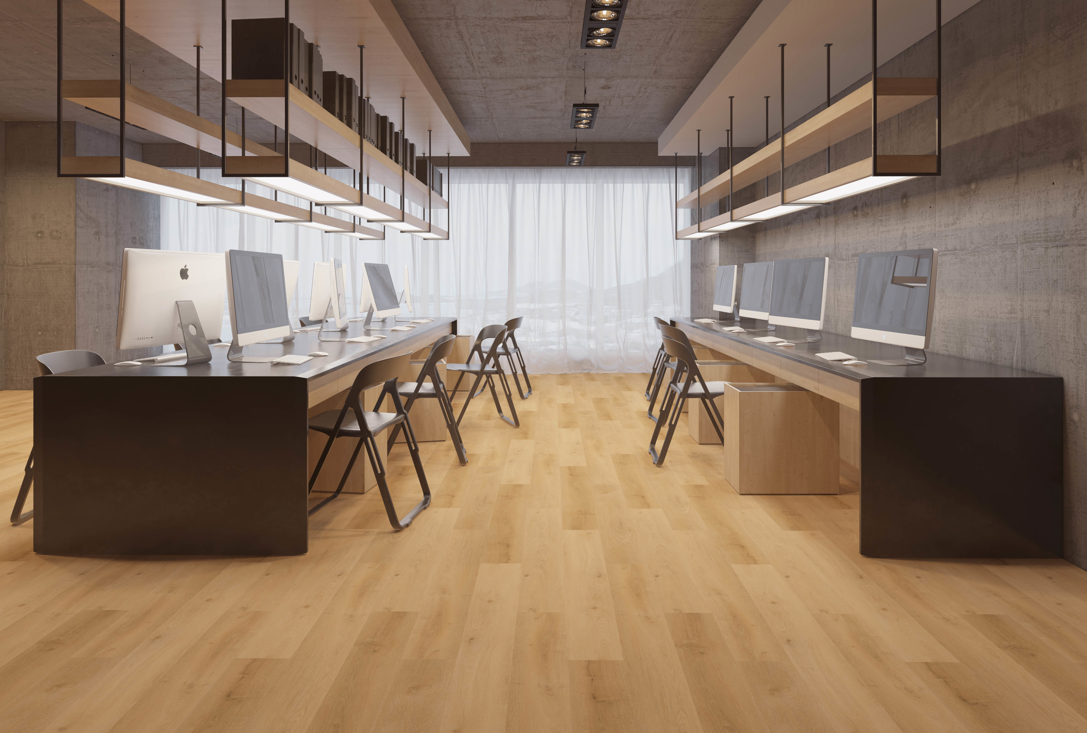 Gelasta Country 4300 Prestige Oak Natural PVC plank plak pvc in woonkamer sfeerfoto