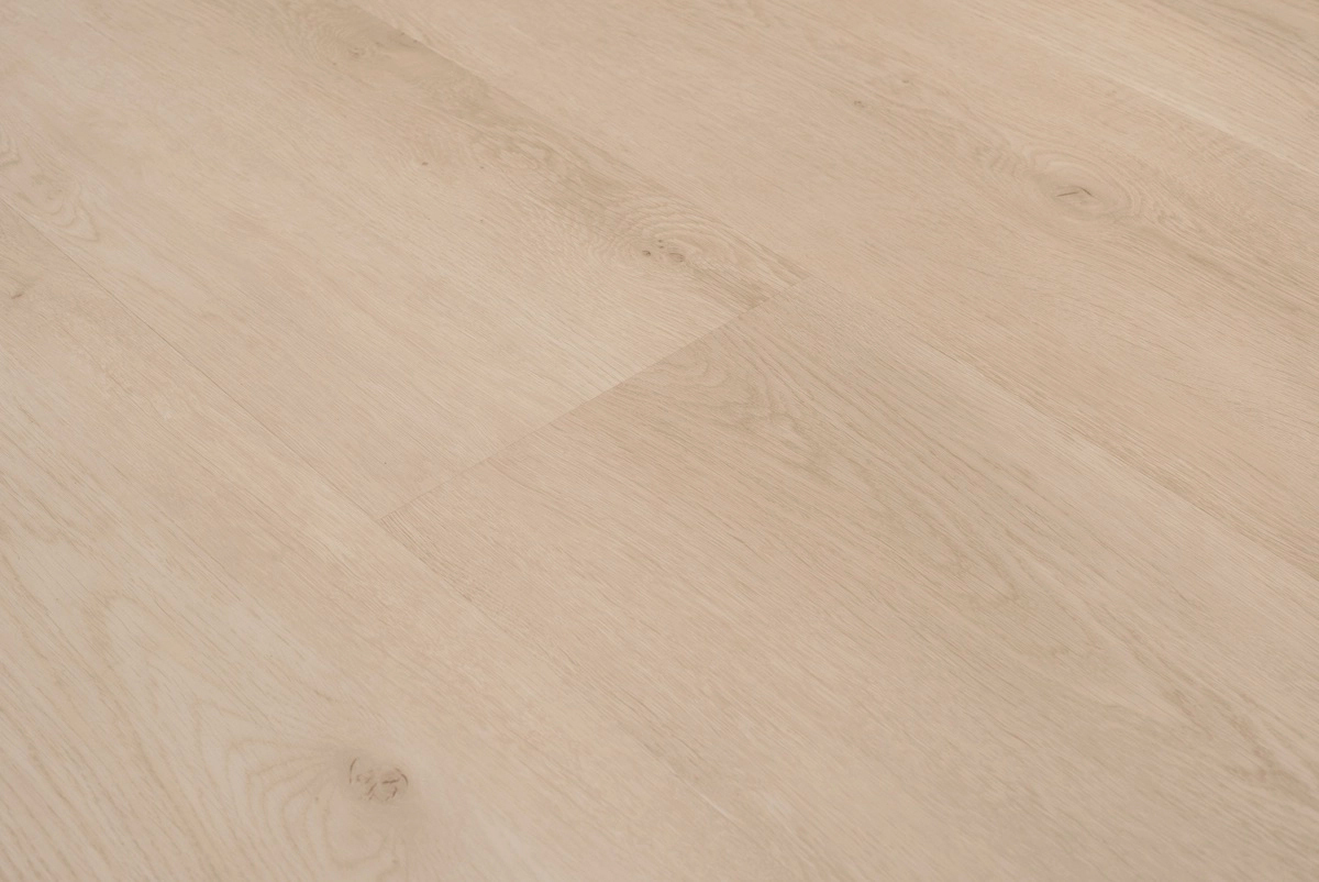 Floer Landhuis Click PVC FLR-3751 Detail van de structuur Pure Eik PVC plank click pvc met subtiele nerf