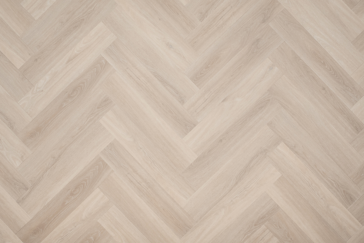 Floer Visgraat Click PVC FLR-3932 Puur Eiken visgraat click pvc 610x122x5 mm SKU FLR-3932 productfoto