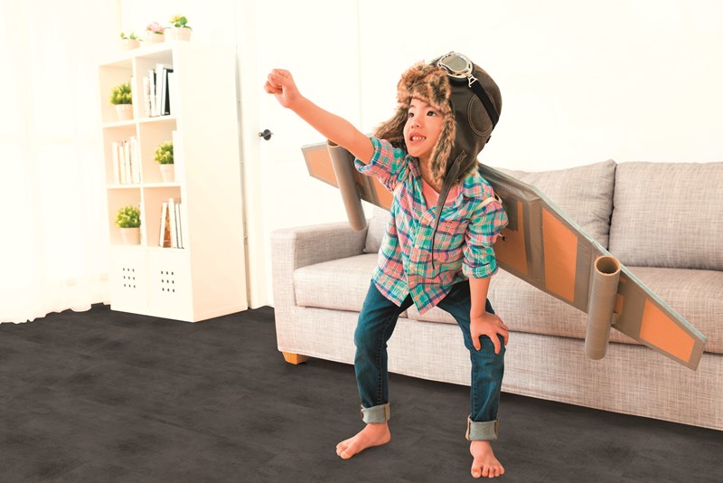 Bodiax Rock BP565 Click 528 Rocky Mountains PVC plank click pvc in woonkamer sfeerfoto