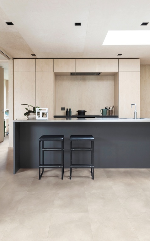 Beautifloor Brabant Tegel 400108250 Roosendaal PVC tegel plak pvc in woonkamer sfeerfoto