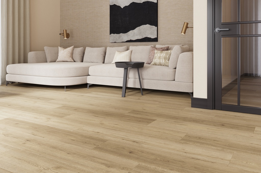 Castell Supreme 302 SPC 004 Salsa Cacao click PVC vloer in warme cacao houtkleur