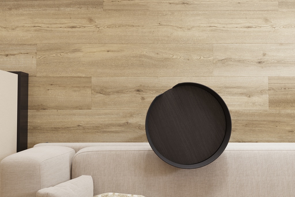 Castell Supreme 302 SPC Salsa Cacao 004 brede plank click PVC vloer met matte houtstructuur