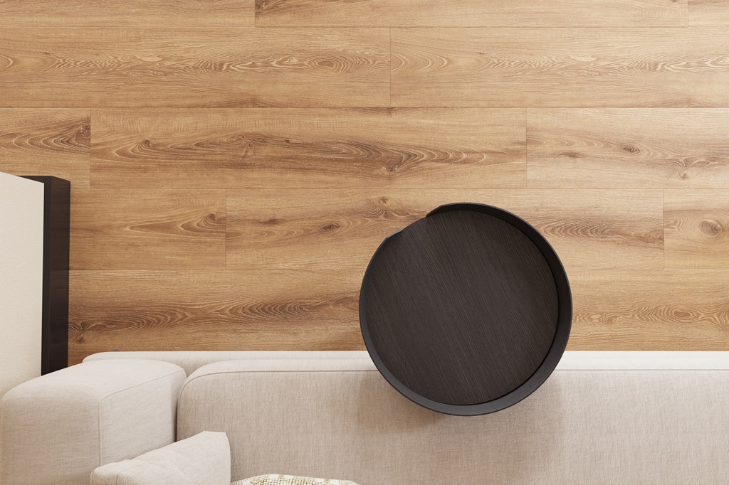 Castell Supreme 302 SPC Salsa Sand 002 brede plank click PVC vloer met matte houtlook