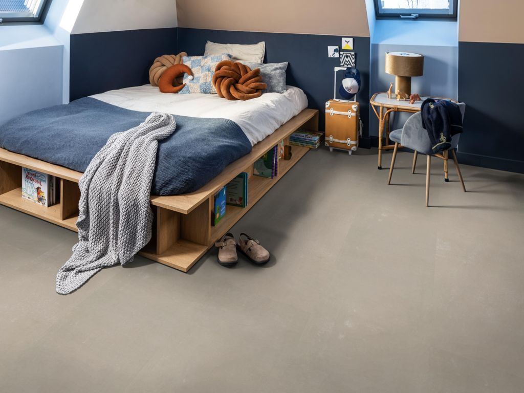 Ambiant Piero Sand 6022920219 click pvc tegel in woonkamer als sfeerfoto
