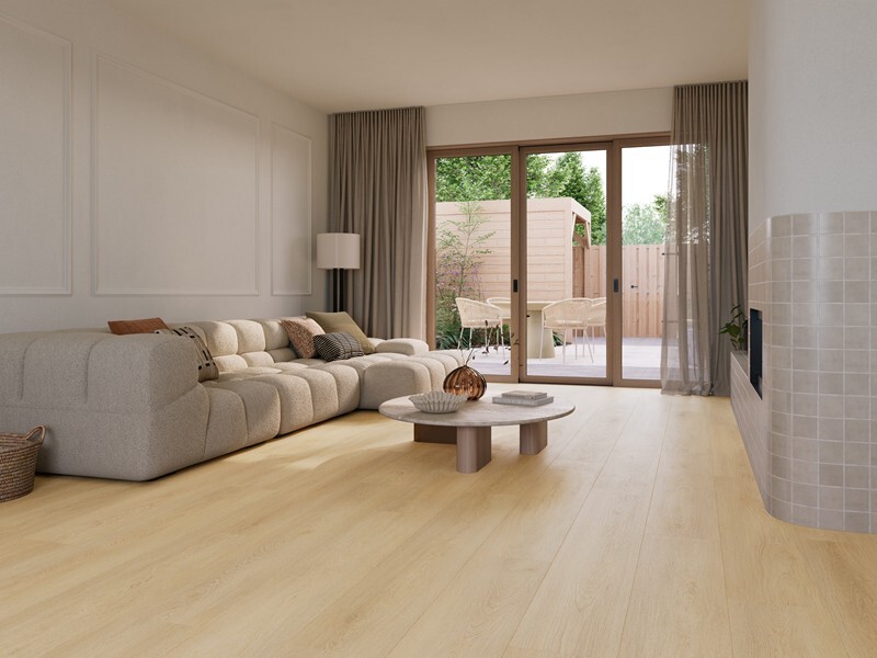Ground Studio Select Oak Sand PC.20.20.1 click PVC plank in interieur sfeerfoto