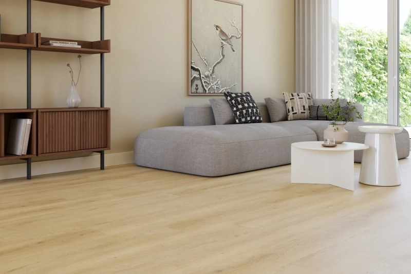 Castell Supreme 860 Planks XXL 118 Detail van de structuur Sienna PVC plank plak pvc met subtiele nerf warmteweerstand 0028