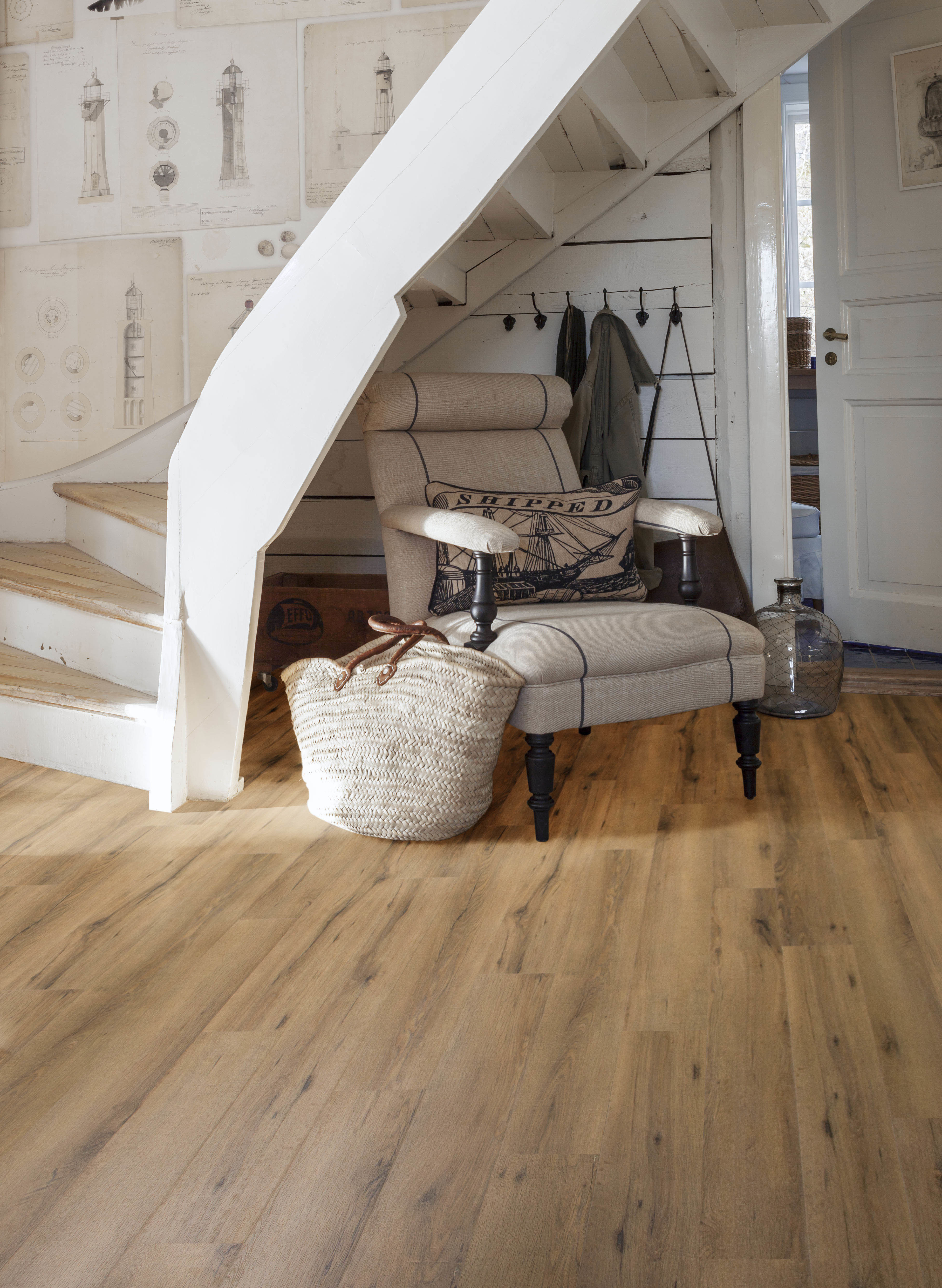 Gelasta City 4601 Kleur en structuur Smoked Oak Natural PVC plank plak pvc met rustige kleurtoon