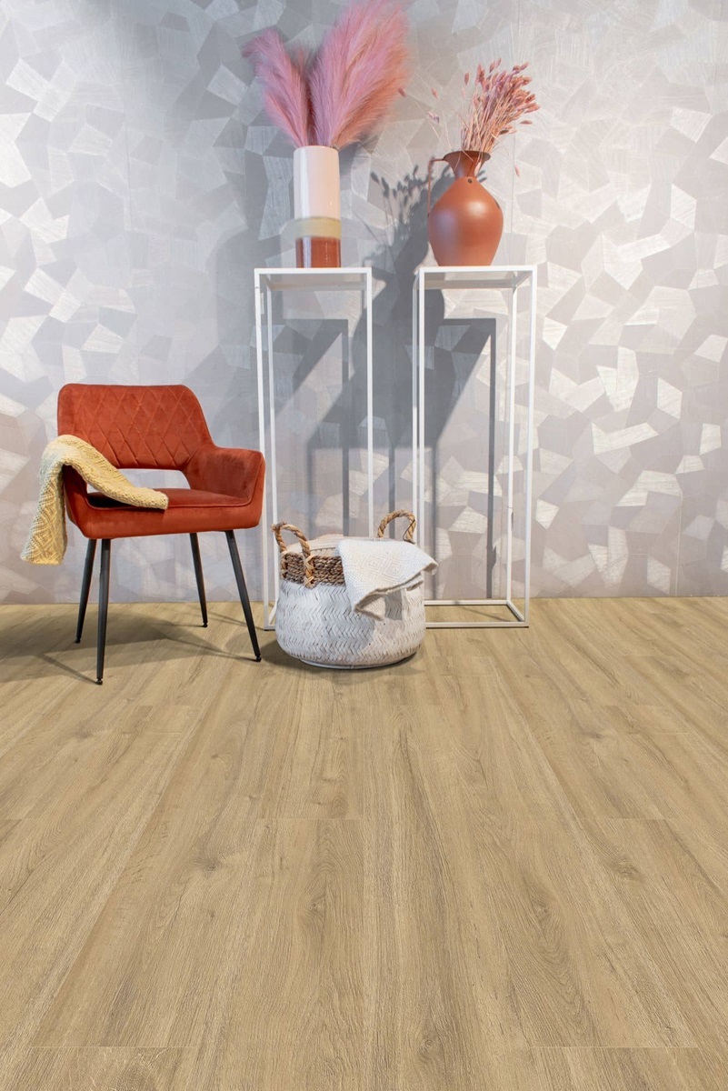 Gelasta Oakland Click 7104 Smoked PVC plank click pvc in woonkamer sfeerfoto