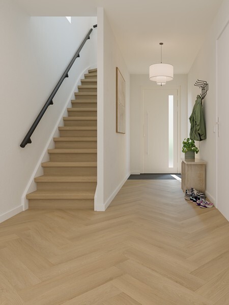 Ground Studio Select Oak Smokey VC.20.50.1 visgraat click PVC in interieur sfeerfoto