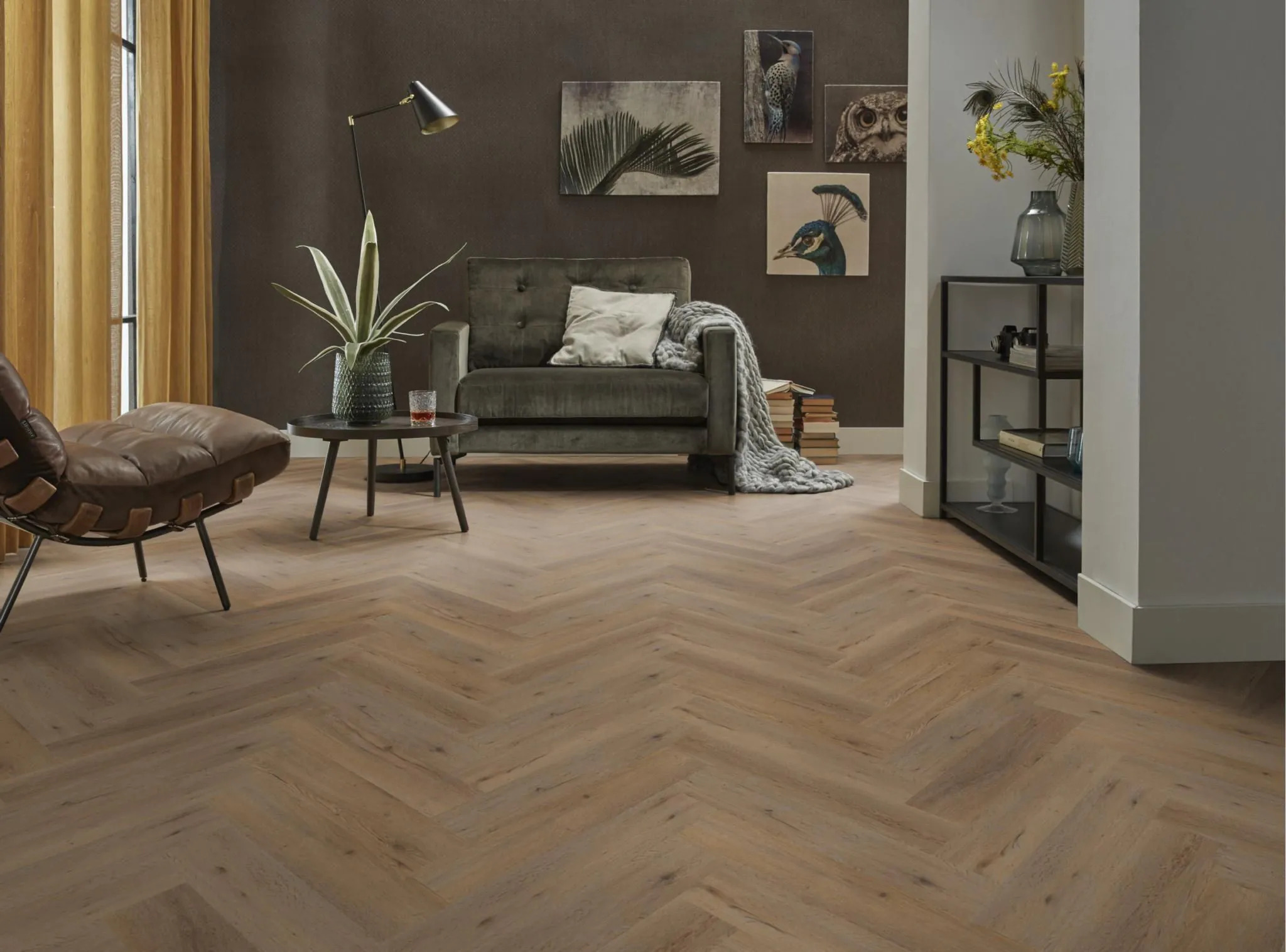Spigato Vivero Visgraat Smoky plak PVC