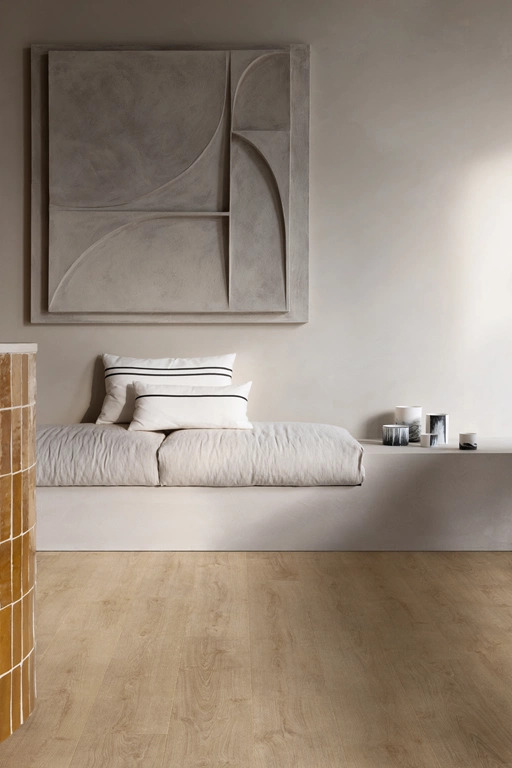 Moduleo Layred Woods Medium Plank 65251 Stanford Oak PVC click pvc in woonkamer sfeerfoto