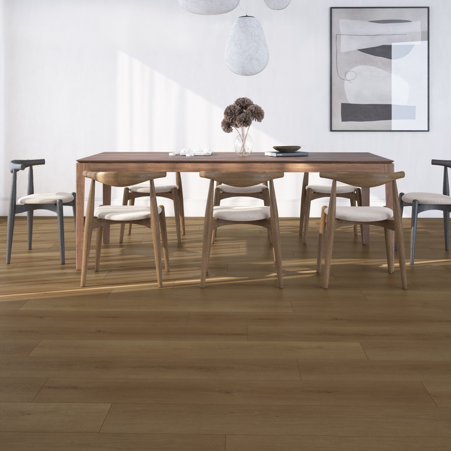 Gelasta Firmfit 6702 Summerfield Cinnamon PVC plank plak pvc in woonkamer sfeerfoto