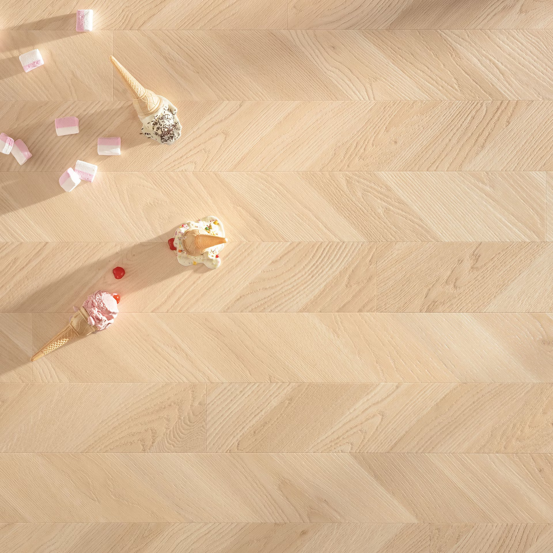 Floorify Twist Click F400 Close-up van houtdessin Twist Gizeh PVC plank click pvc met verfijnde afwerking