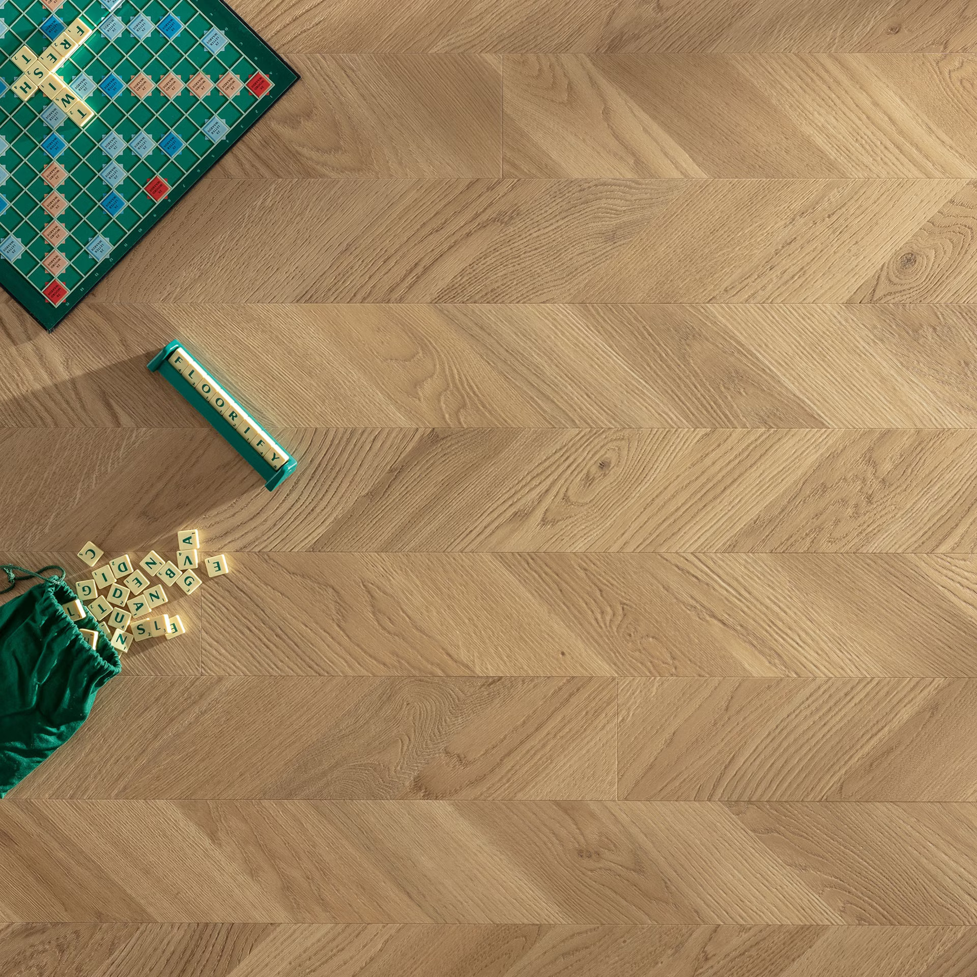 Floorify Twist Click F401 Close-up van houtdessin Twist Toblerone PVC plank click pvc met natuurlijke tekening