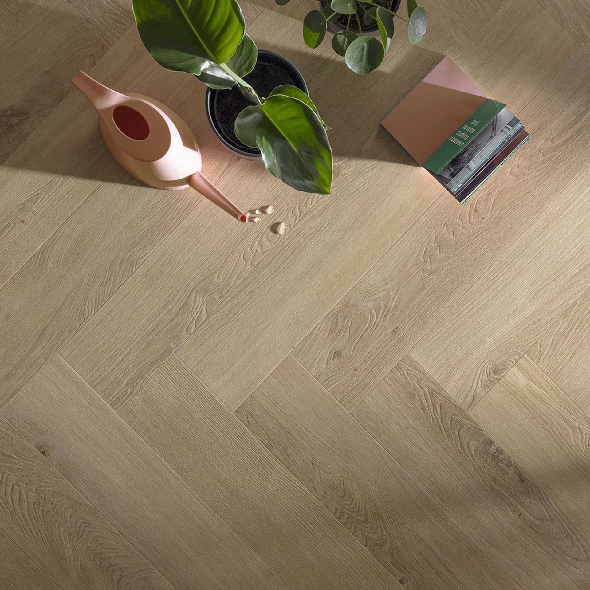 Floorify Visgraat Unagi FG317 plak PVC visgraat detail van natuurlijke tekening en afwerking