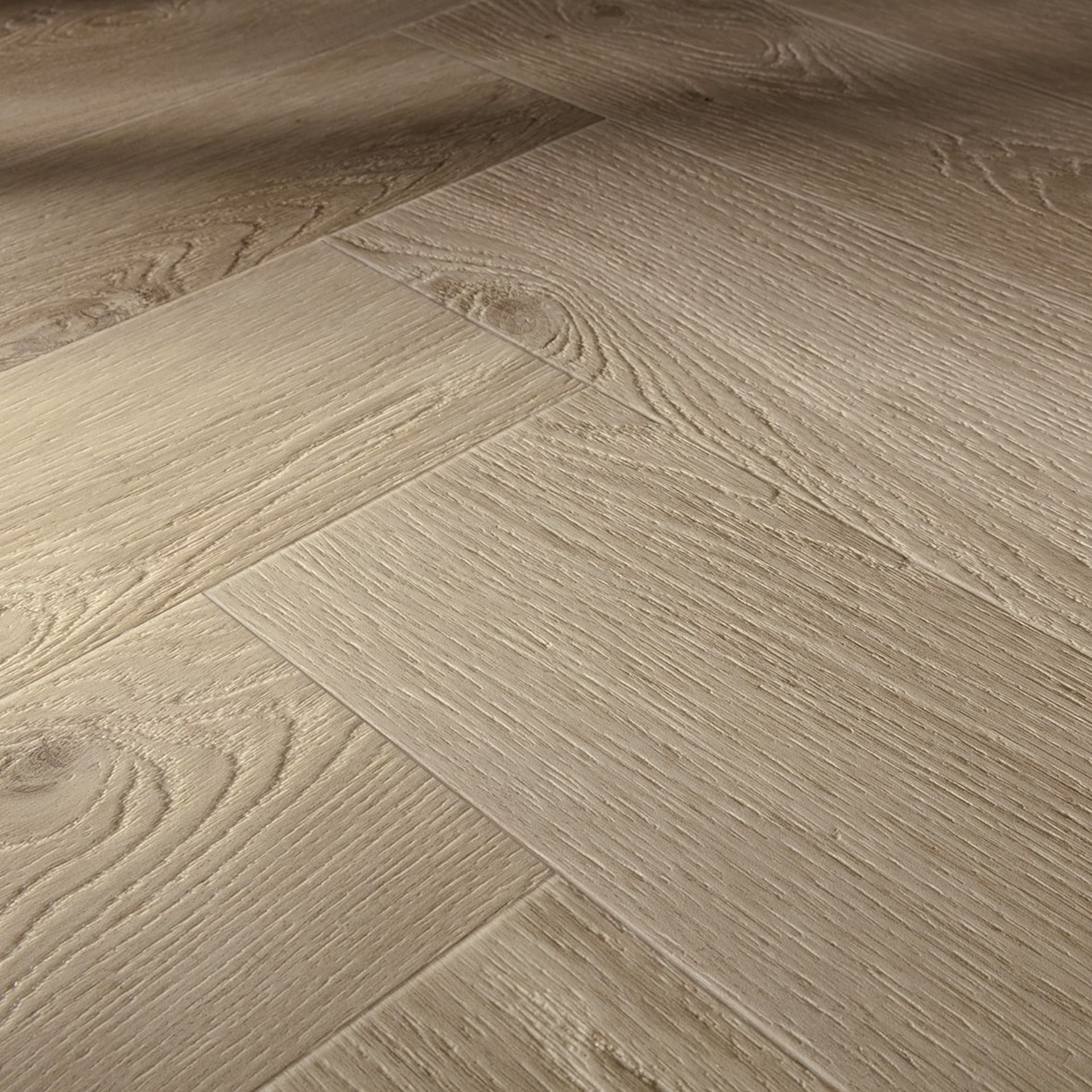 Floorify Walvisgraat FG617 Close-up van houtdessin Unagi visgraat plak pvc met natuurlijke tekening