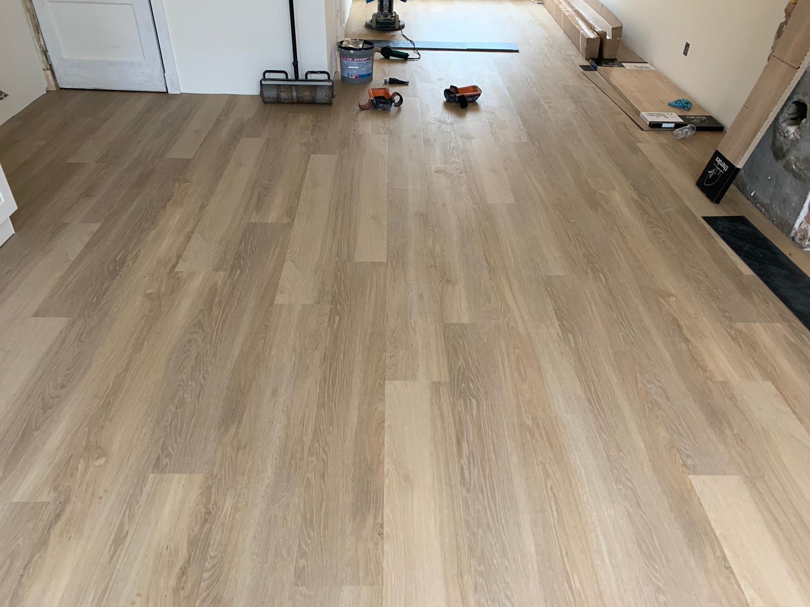 Kleurdetail van Therdex Original 15011 plak PVC vloer – houtdessin close-up