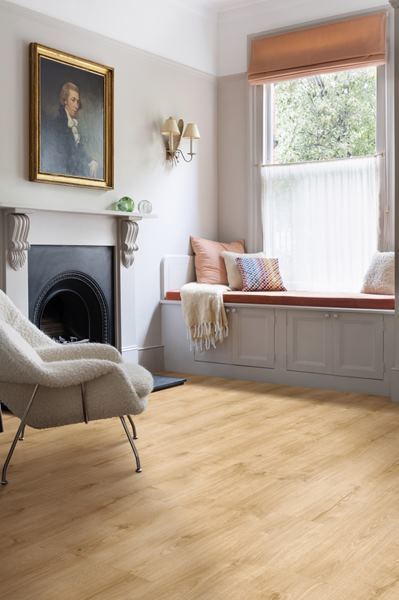 Moduleo Roots Galway Oak 87372 variant PVC plank plak pvc in woonkamer sfeerfoto