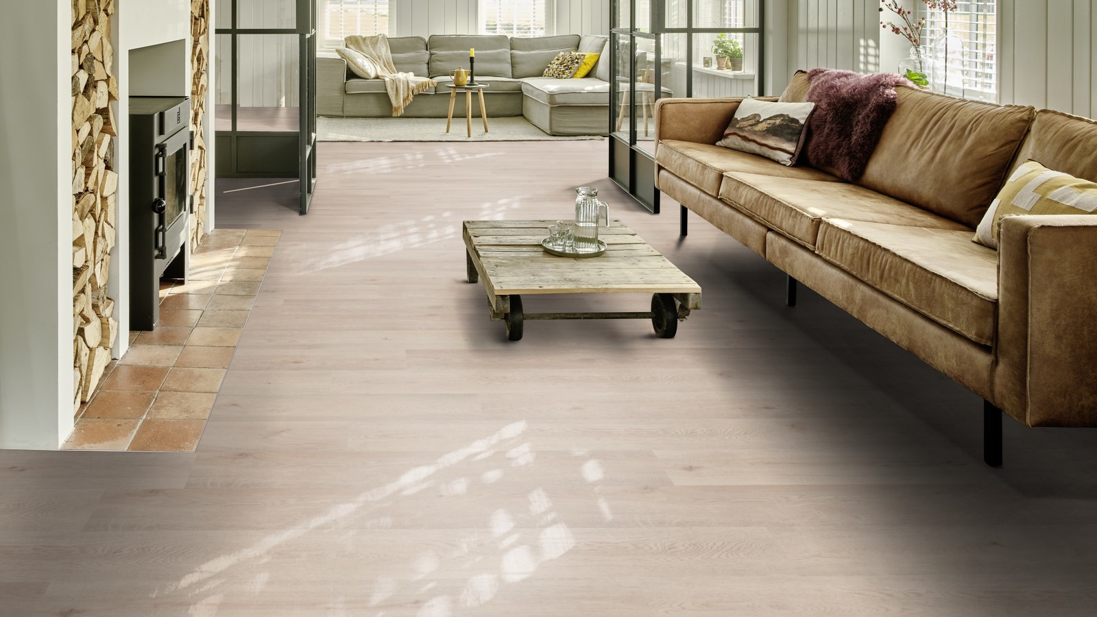 Moduleo Roots Mexican Ash 20216  PVC plak pvc in woonkamer sfeerfoto