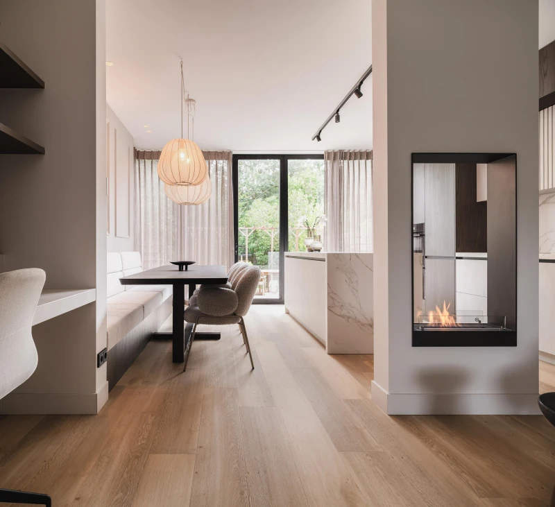 Sfeerbeeld in woonkamer met Therdex Premium 70010 click PVC vloer