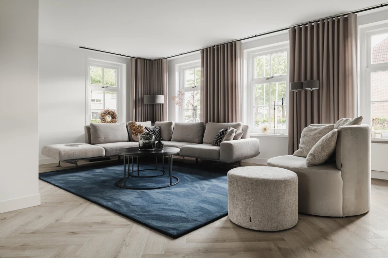 Kleurdetail van Therdex Herringbone Original 7544 plak PVC vloer – houtdessin close-up