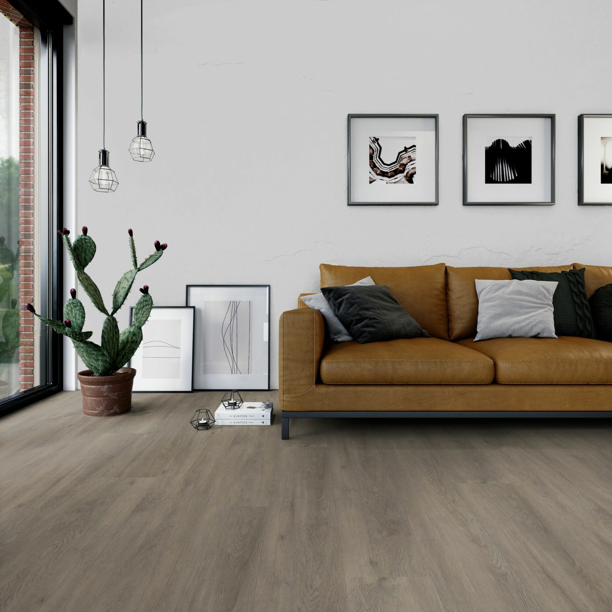 sfeerfoto Eiken PVC plank plak pvc in woonkamer SKU 8150