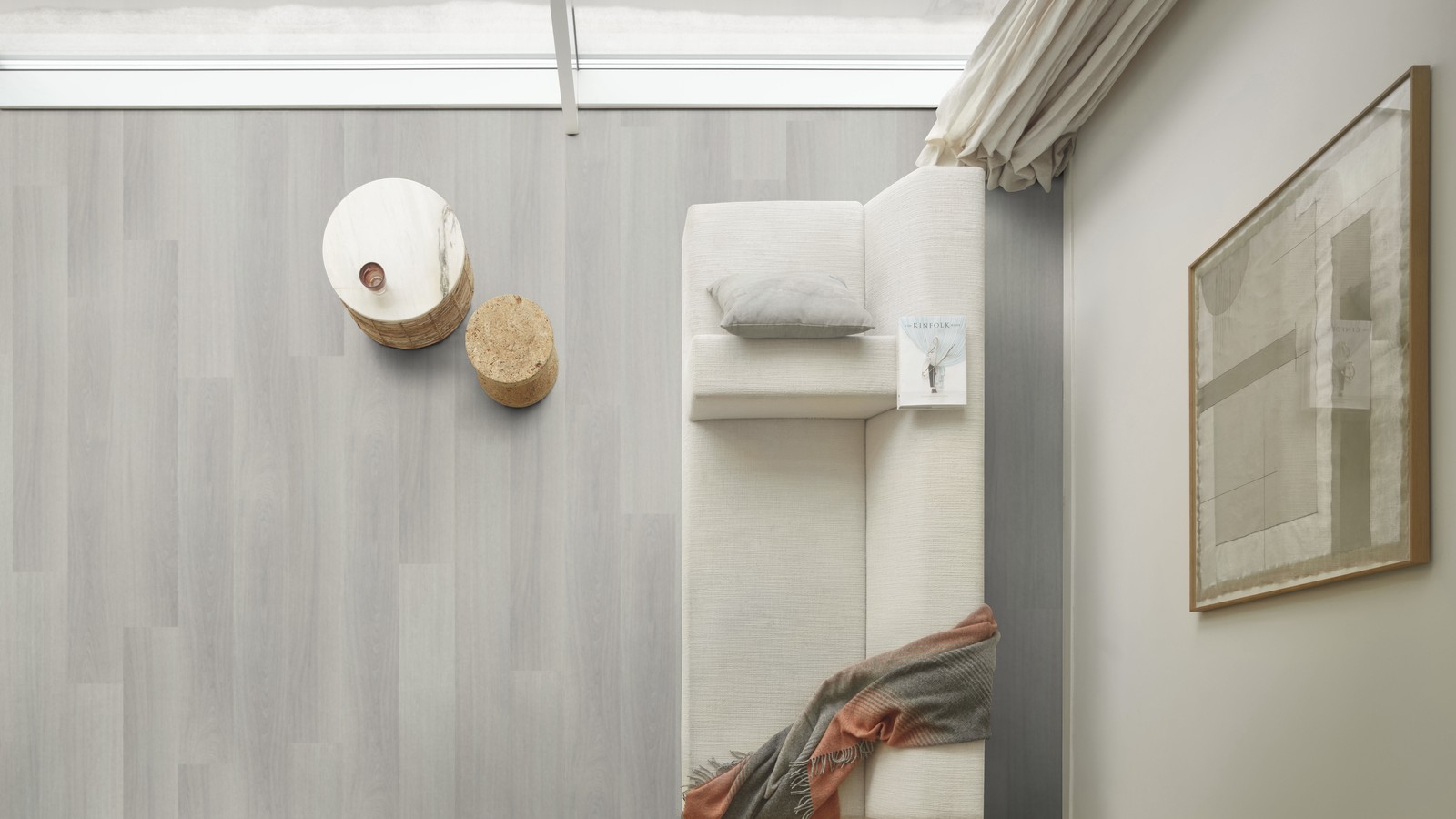 Moduleo Roots Glyde Oak 22721-XL variant PVC plank plak pvc in woonkamer sfeerfoto