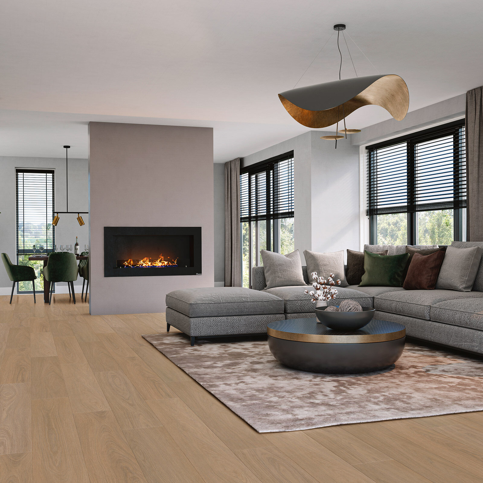 sfeerfoto Eiken Click PVC plank click pvc in woonkamer SKU 7825