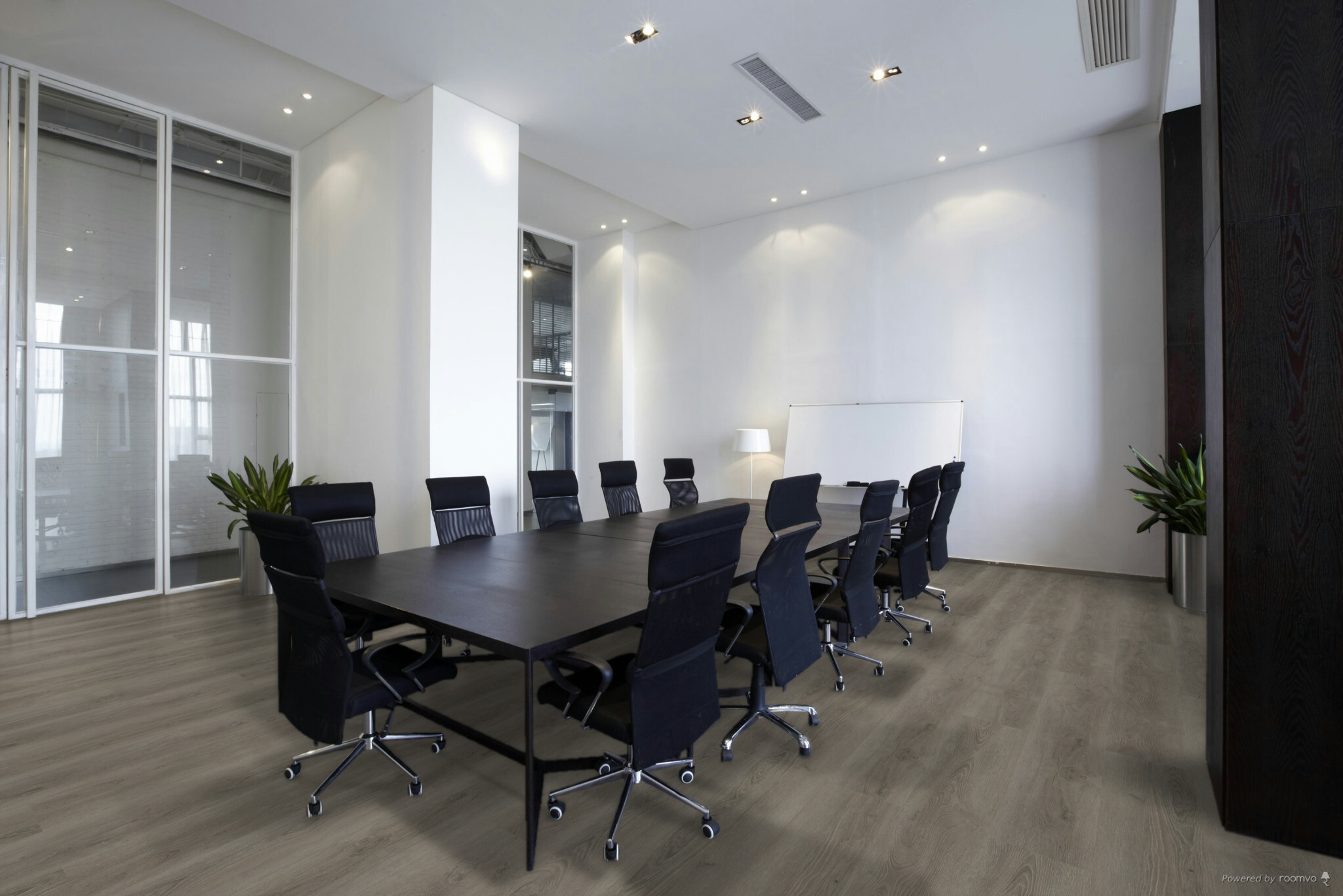 Sfeerbeeld in woonkamer met Therdex Rustique 15055 plak PVC vloer