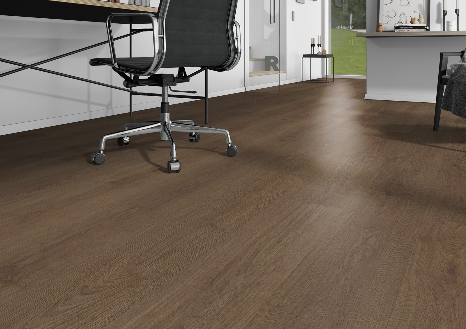 Belakos Monastro 910 variant PVC plank plak pvc in woonkamer sfeerfoto