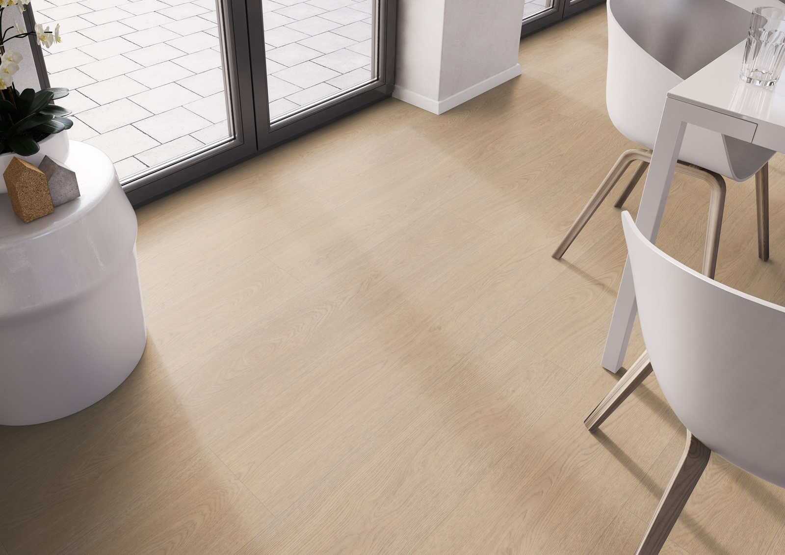 Belakos Terreno Click 610 variant PVC plank click pvc in woonkamer sfeerfoto