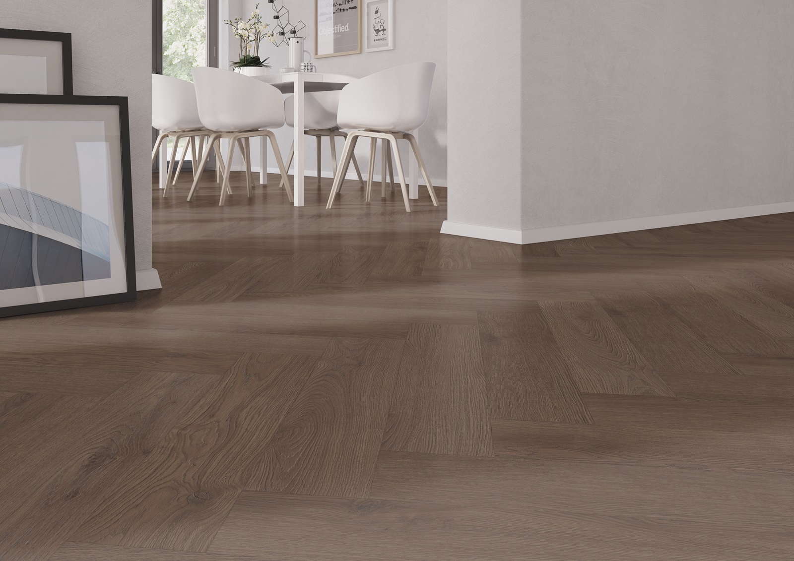 Belakos Monastro Visgraat XL Click 90 variant visgraat click pvc in woonkamer sfeerfoto