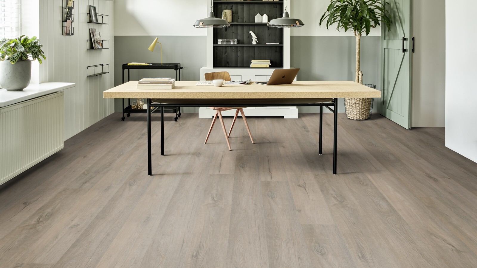 Moduleo Roots Nashville Oak 88279-XL variant PVC plank plak pvc in woonkamer sfeerfoto