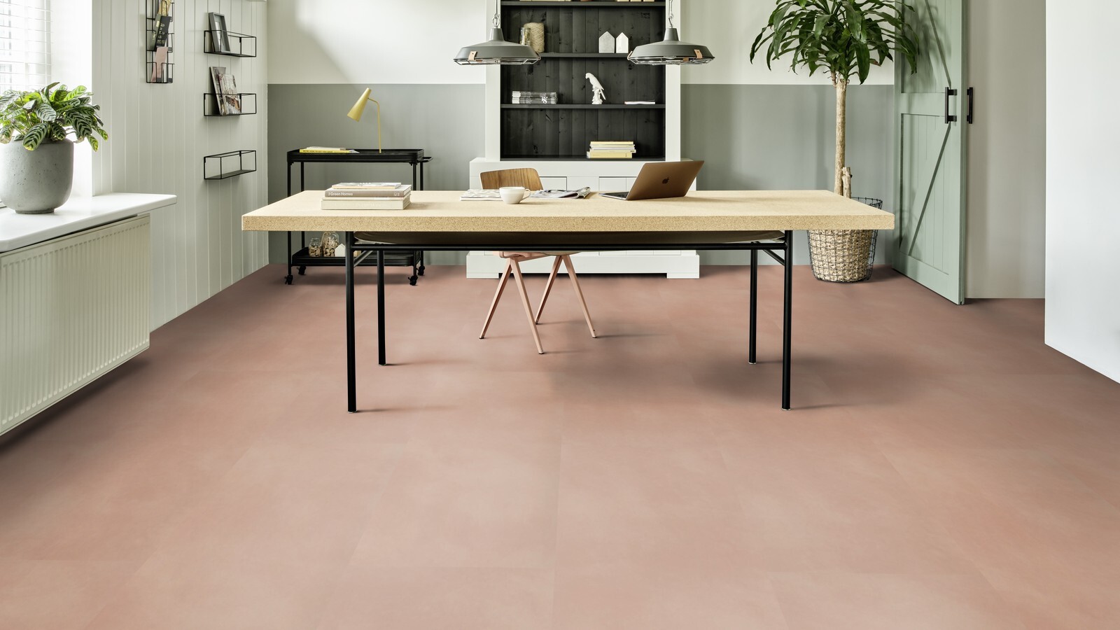 sfeerfoto Roots Mattina PVC tegel (steenlook) plak pvc in woonkamer SKU 46547