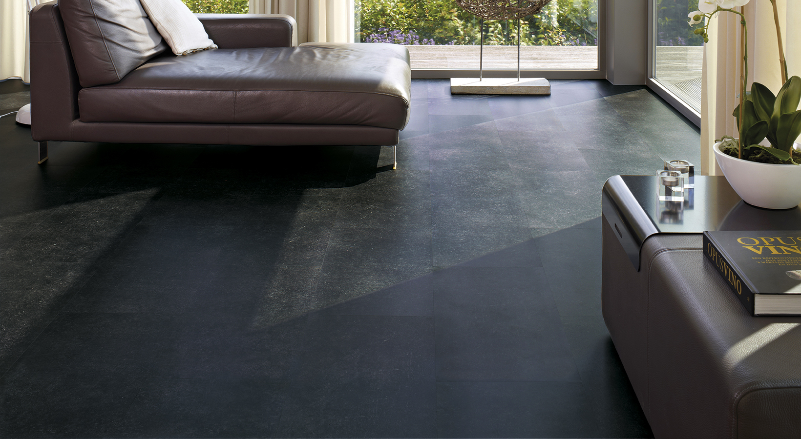 Moduleo Roots Cantera 46990 variant PVC tegel plak pvc in woonkamer sfeerfoto