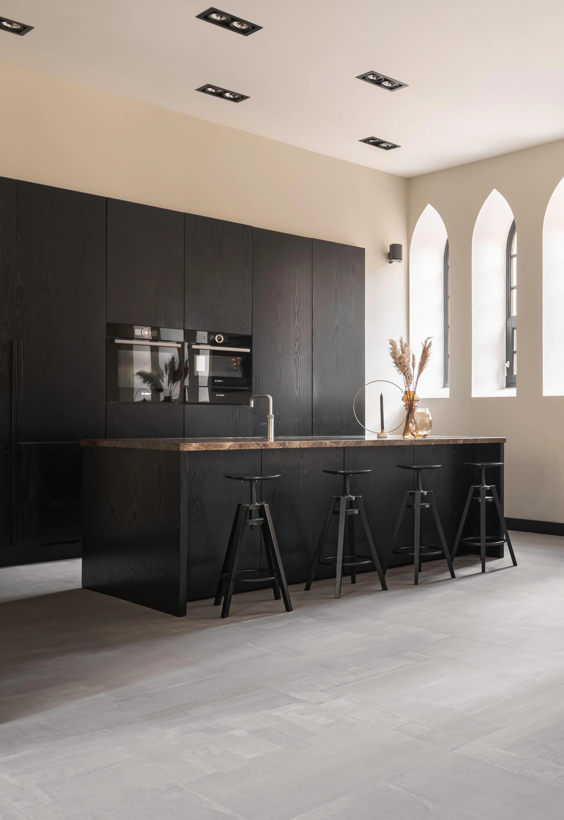 Kleurdetail van Therdex Stone Tegels 10051 plak PVC vloer – houtdessin close-up