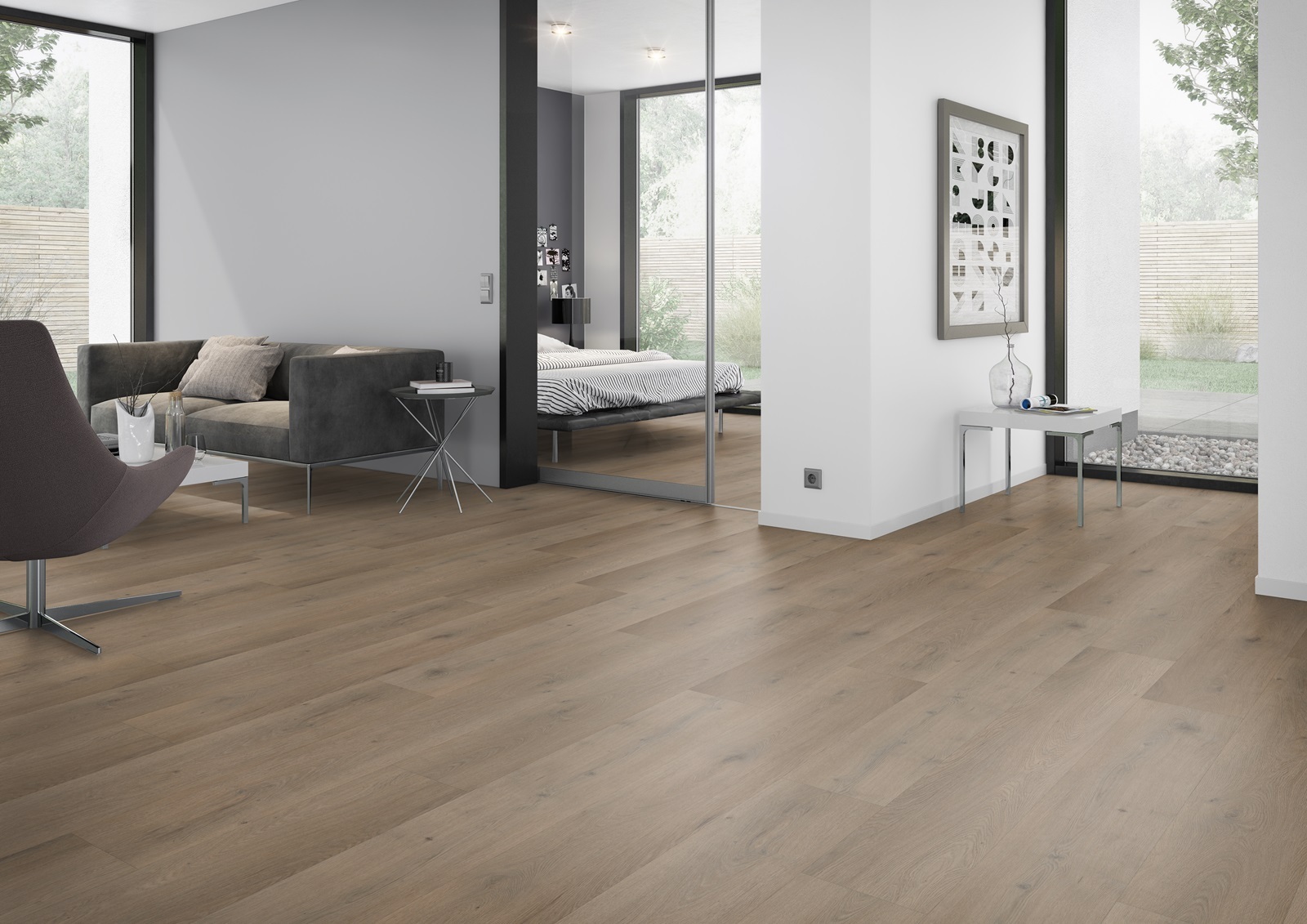 Attico Click 840 PVC plank click PVC sfeerfoto in woonkamer