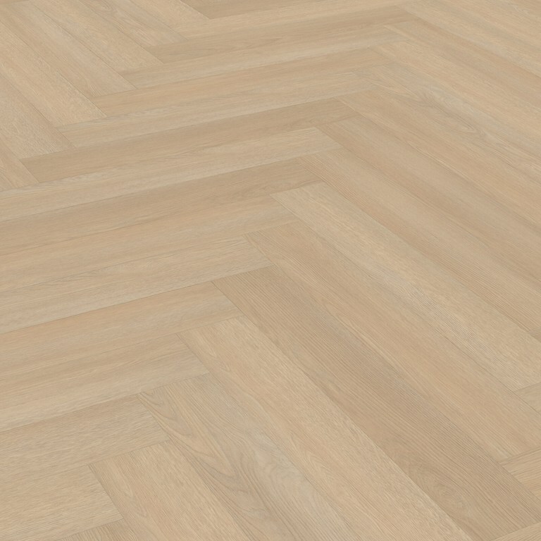 Detail van de structuur van Walvisgraat met matte toplaag en natuurgetrouwe tekening warmteweerstand 0,02 m²K/W