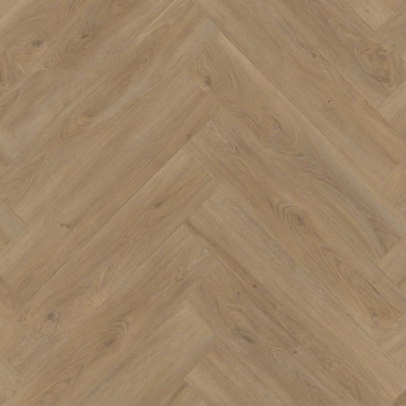 Therdex Herringbone Rustique Click 7573 Detail van de structuur variant visgraat click pvc met subtiele nerf warmteweerstand