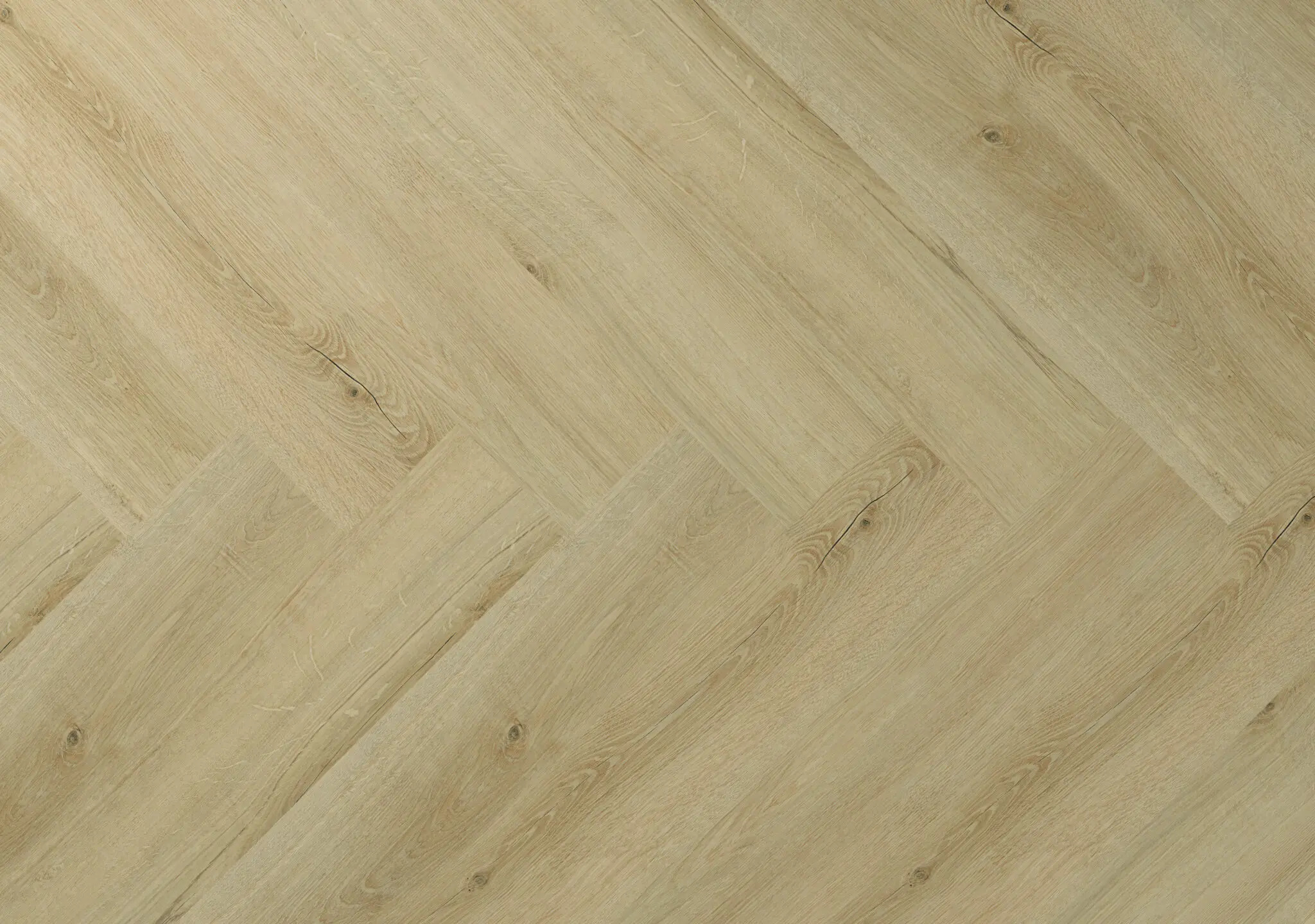 Detail van de structuur van Clermont Visgraat met matte toplaag en natuurgetrouwe tekening warmteweerstand 0,04 m²K/W