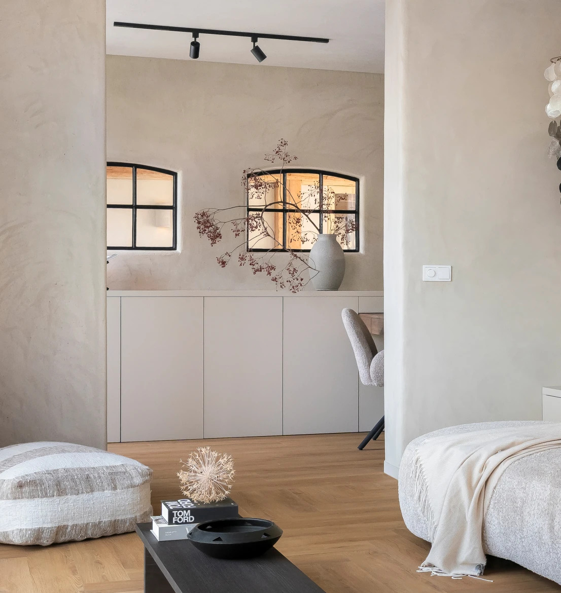 Hebeta Chablis Visgraat XL Click 57859 variant visgraat click pvc in woonkamer sfeerfoto