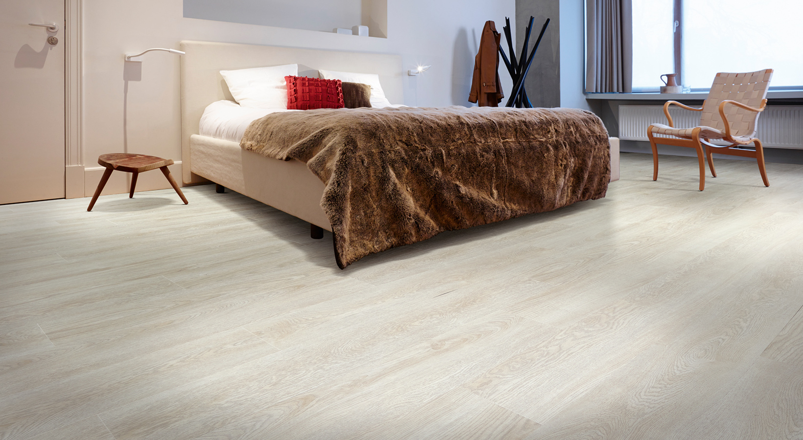 sfeerfoto Roots Midland Oak PVC plank plak pvc in woonkamer SKU 22110