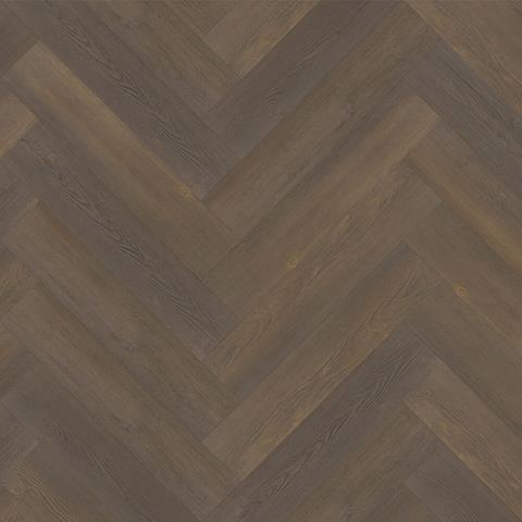 VivaFloors Black Forest 4530 plak PVC visgraat detail van houtstructuur en matte afwerking