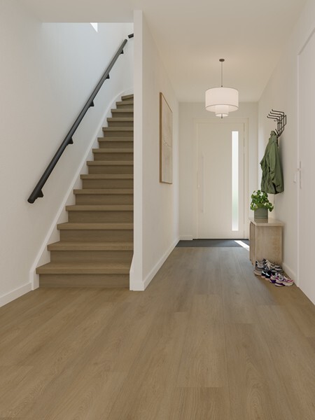 Ground Studio Select Oak Walnut PC.20.80.1 click PVC plank in interieur sfeerfoto